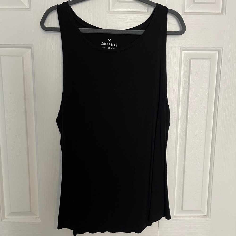 American Eagle Black Soft and Sexy Tank XL